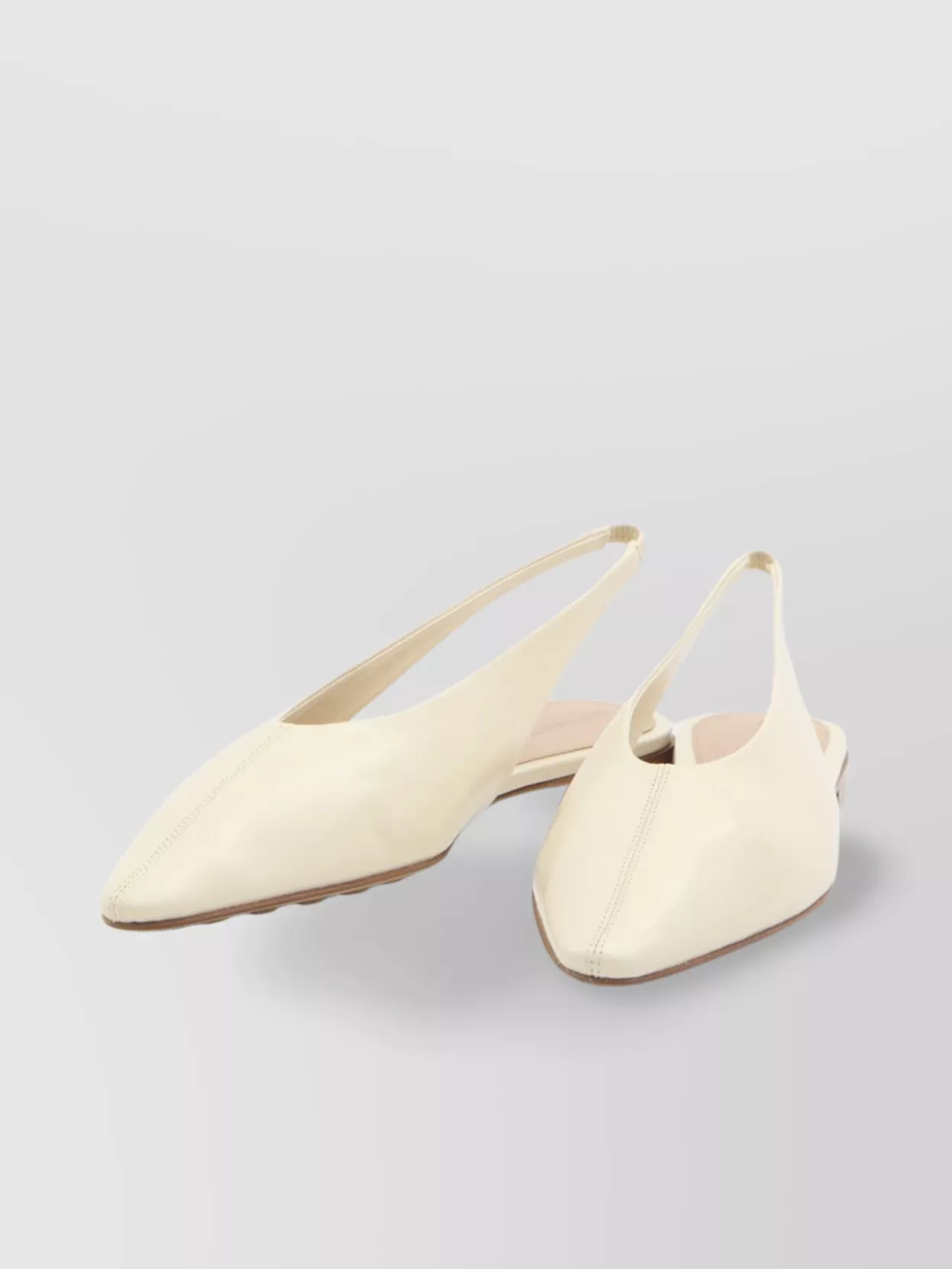Bottega Veneta Sofia Slingback Ballerinas In Glossy Calfskin