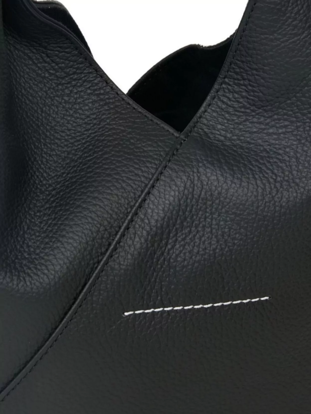 Mm6 Maison Margiela Textured Top Handle Two-Tone Tote Bag