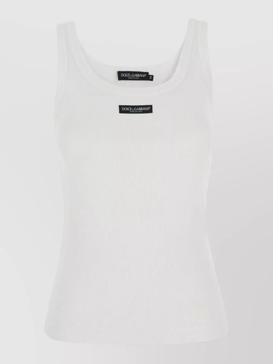 Dolce&Gabbana cotton ribbed tank top