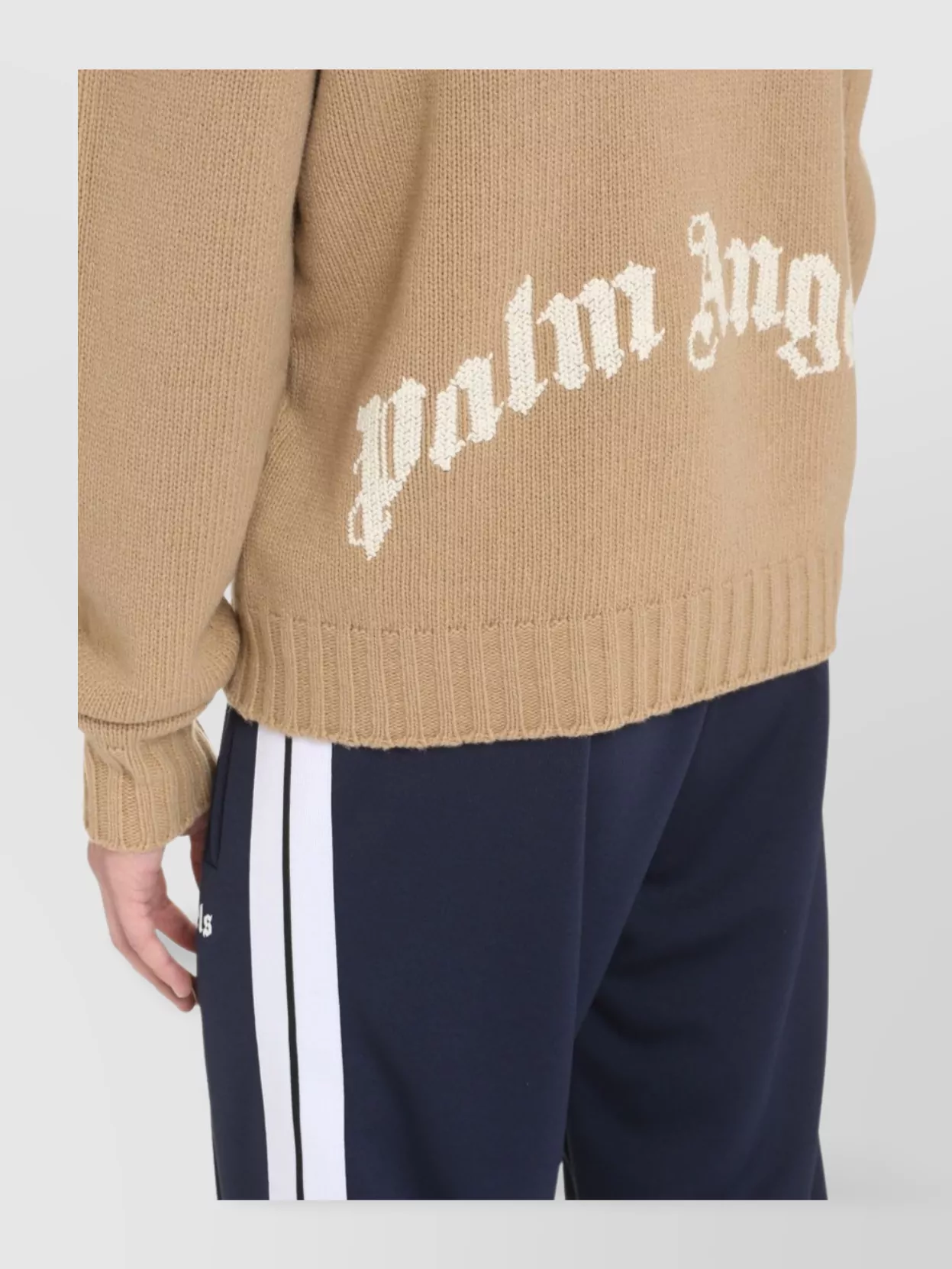 Palm Angels Crew Neck Wool Blend Pullover