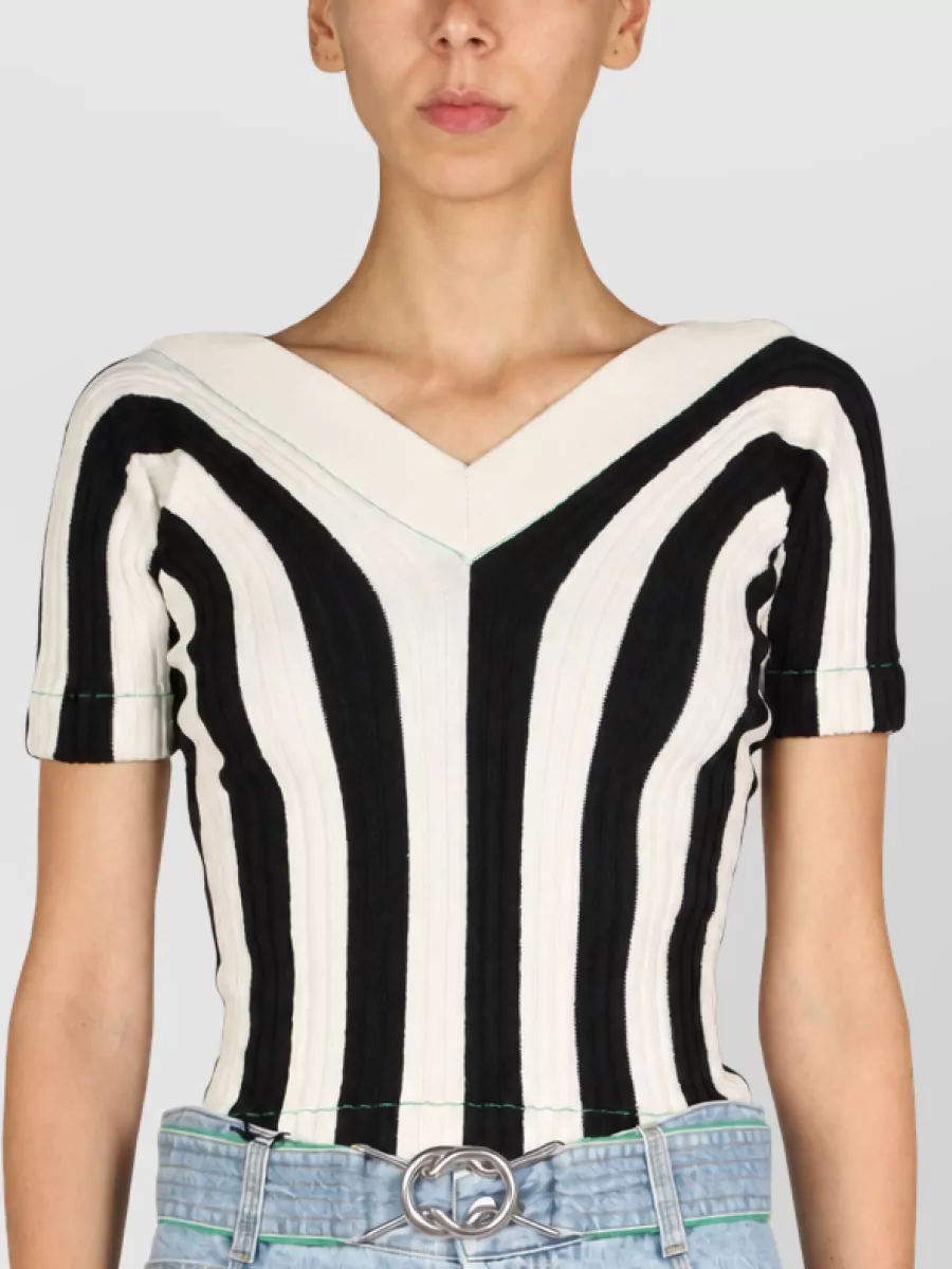 Bottega Veneta striped knit top