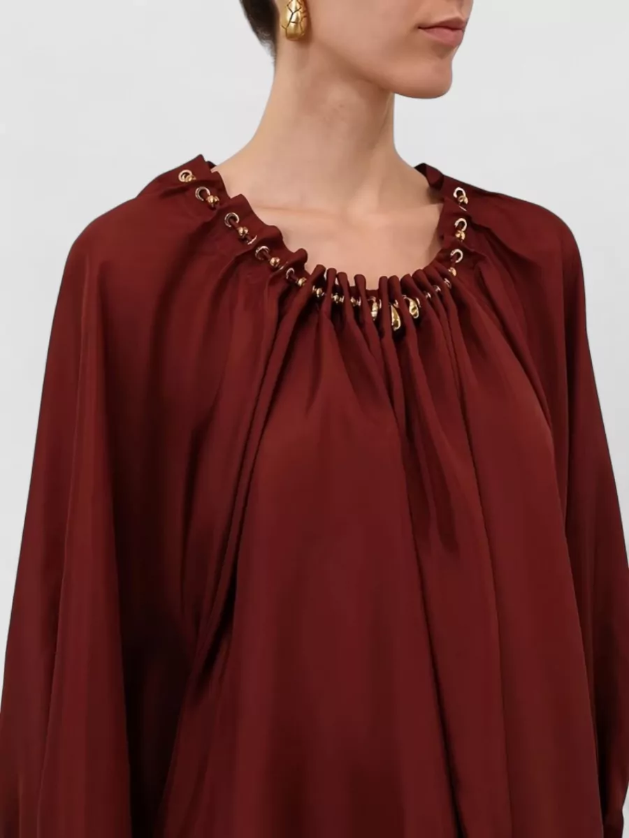 Zimmermann Silk Gathered Bead Blouse