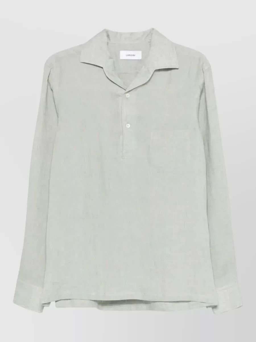 Lardini linen long-sleeve shirt