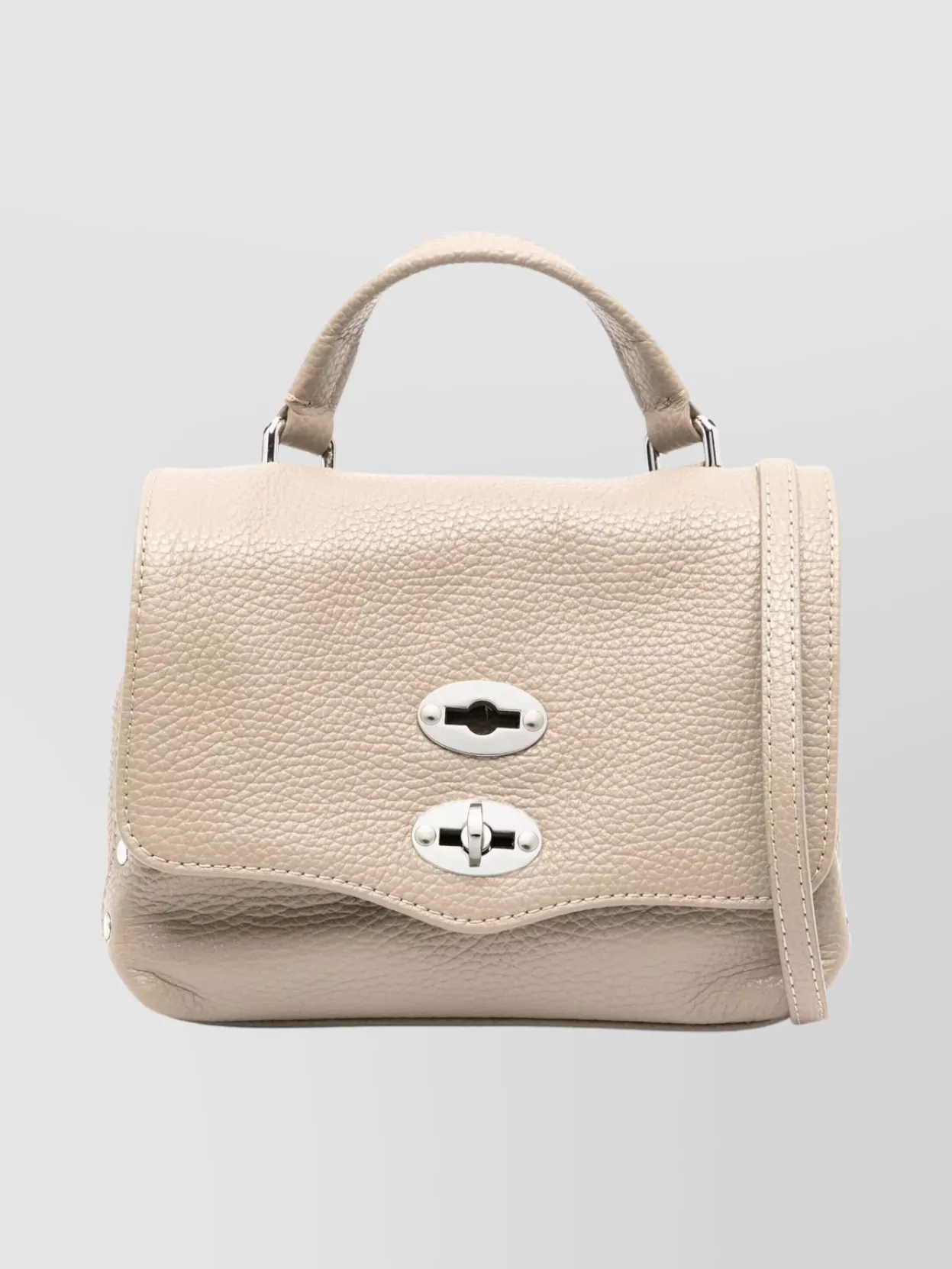 Zanellato Daily pebbled clutch bag with top handle