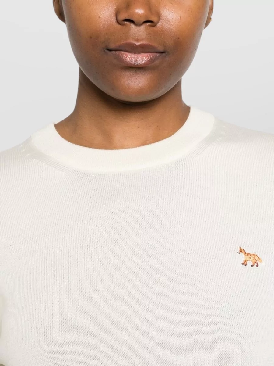 Maison Kitsuné Wool Regular-Fit Crewneck Jumper