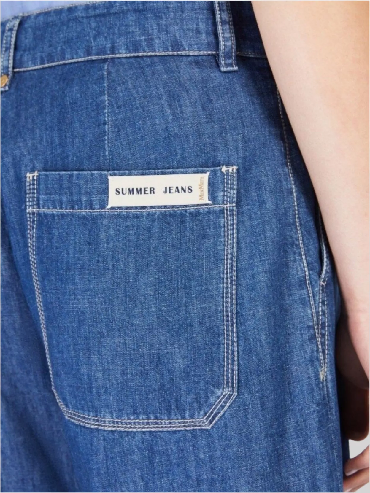 Max Mara Paul Wide Leg Denim Trousers