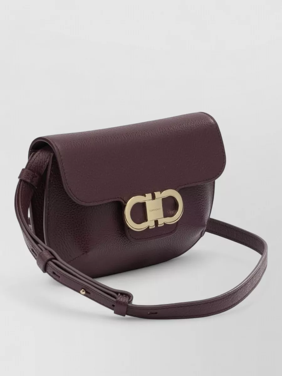 Ferragamo Gancini Small Leather Crossbody Bag