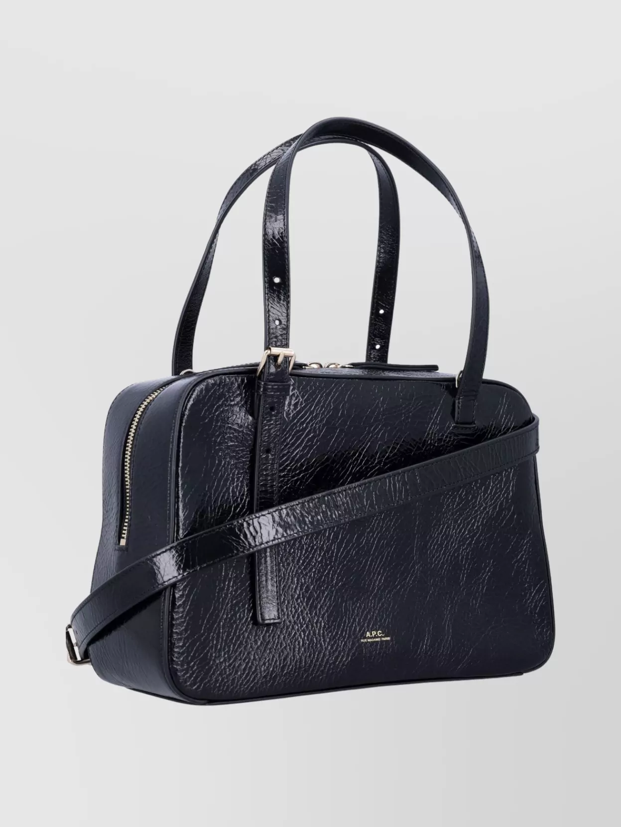 A.p.c. Rectangular Textured Shoulder Bag Top Handles