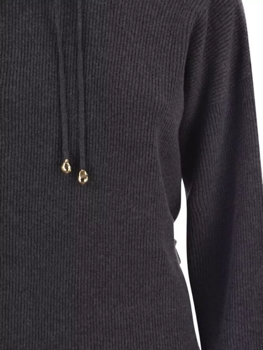 Fabiana Filippi Ribbed Hooded Sweater