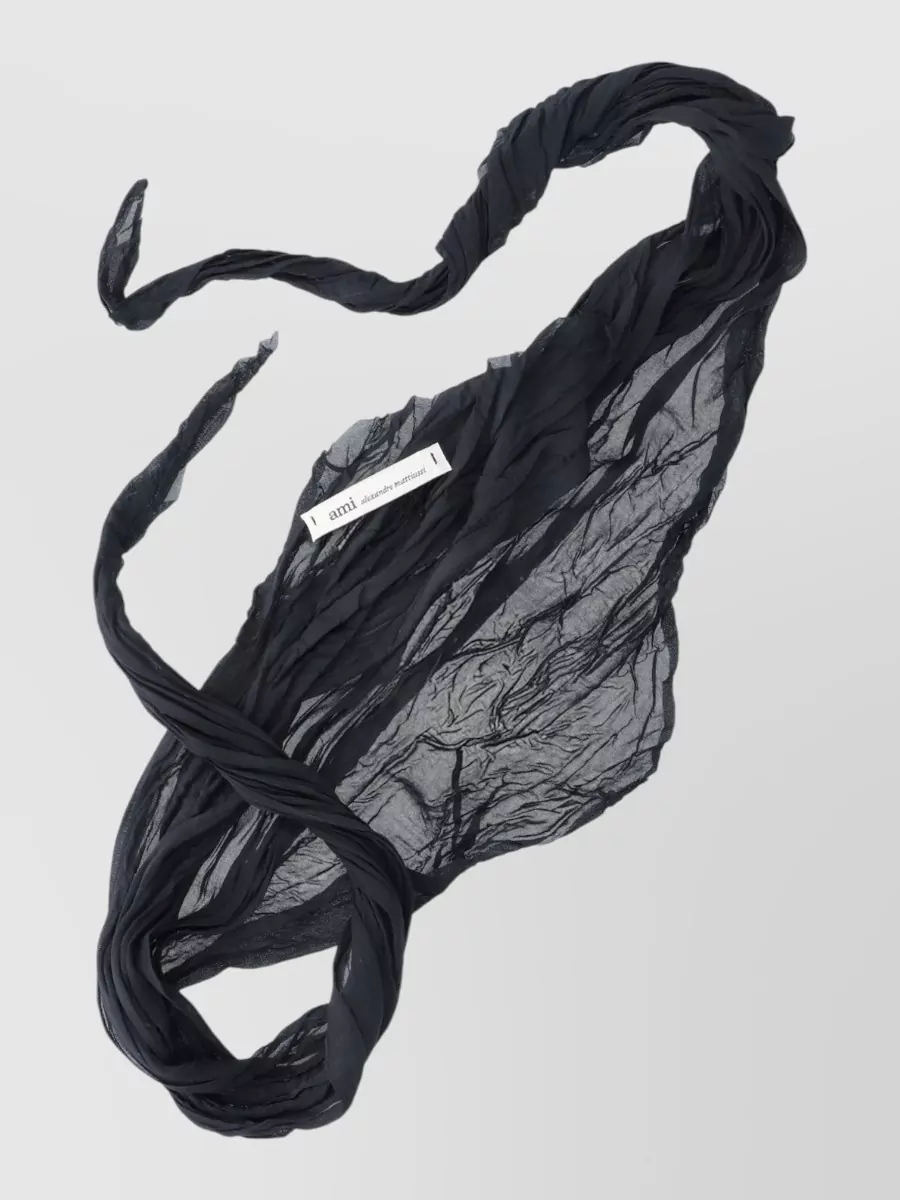 Ami Paris Crinkled Scarf