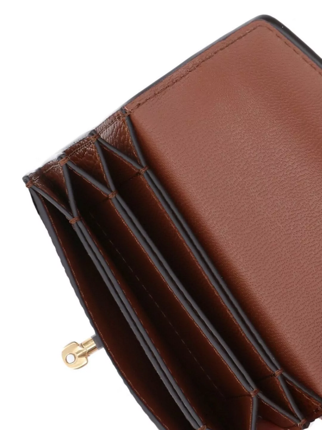 Mulberry Textured Wallet Gold-Tone Hardware