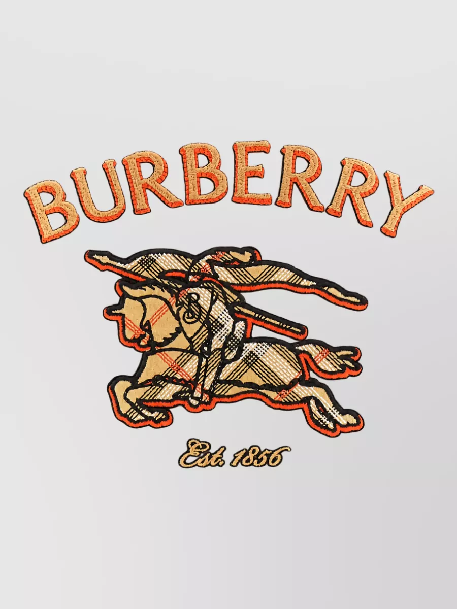 Burberry Ribbed Crew Neck Short Sleeve T-Shirt