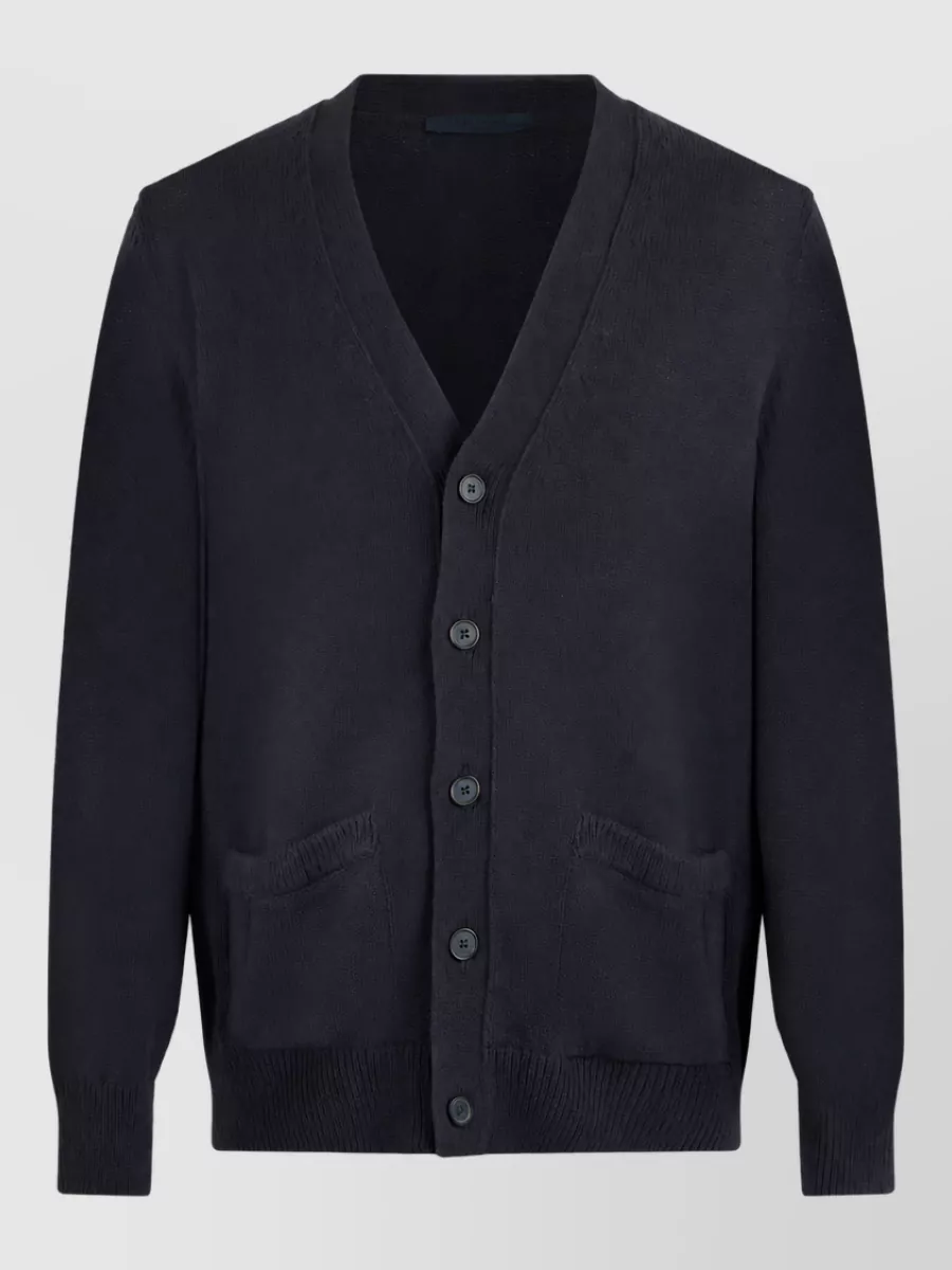 Boss v-neck long-sleeve cardigan