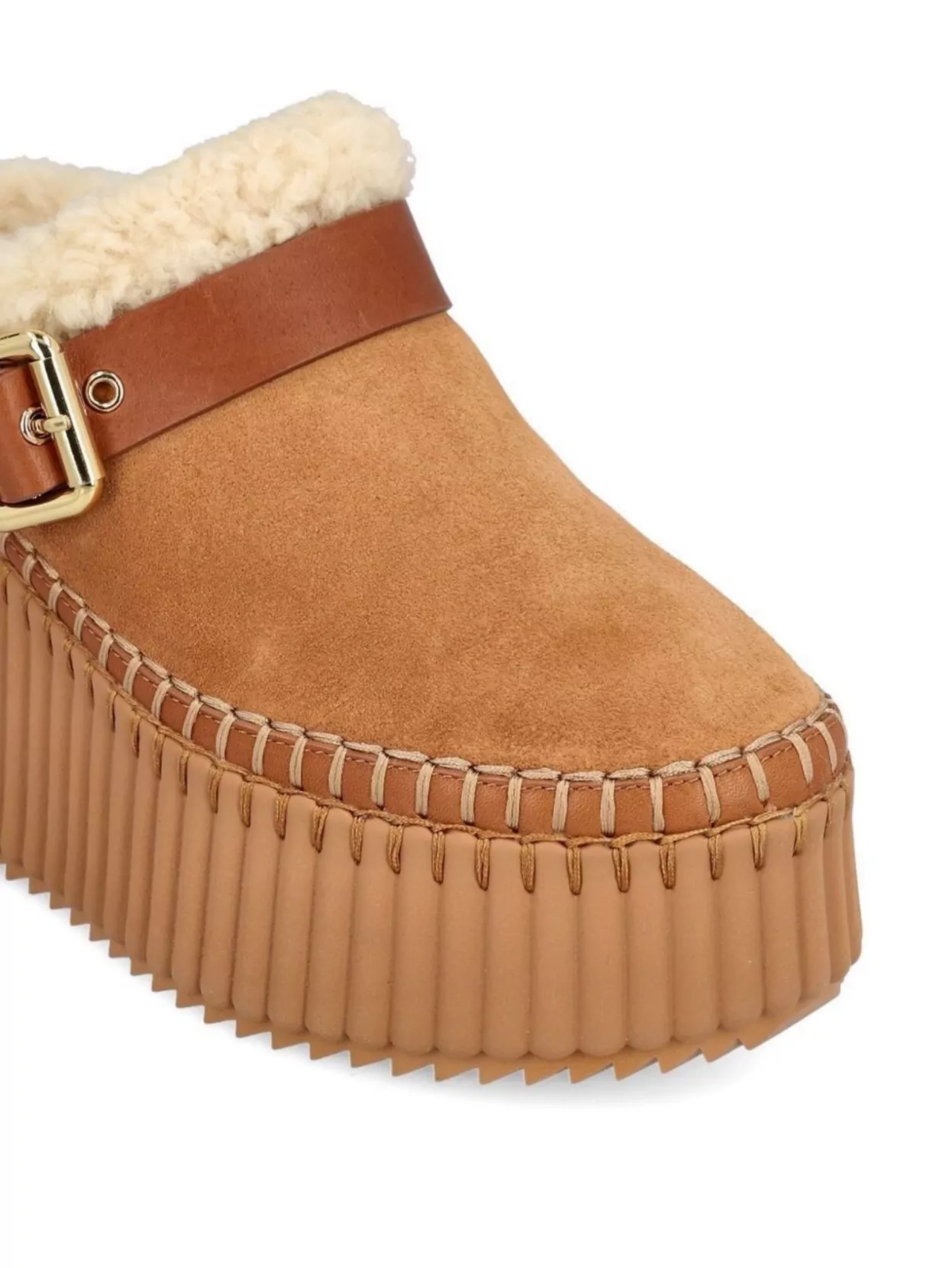 Chloé Stylish Ankle Boots With Buckle And Platform
