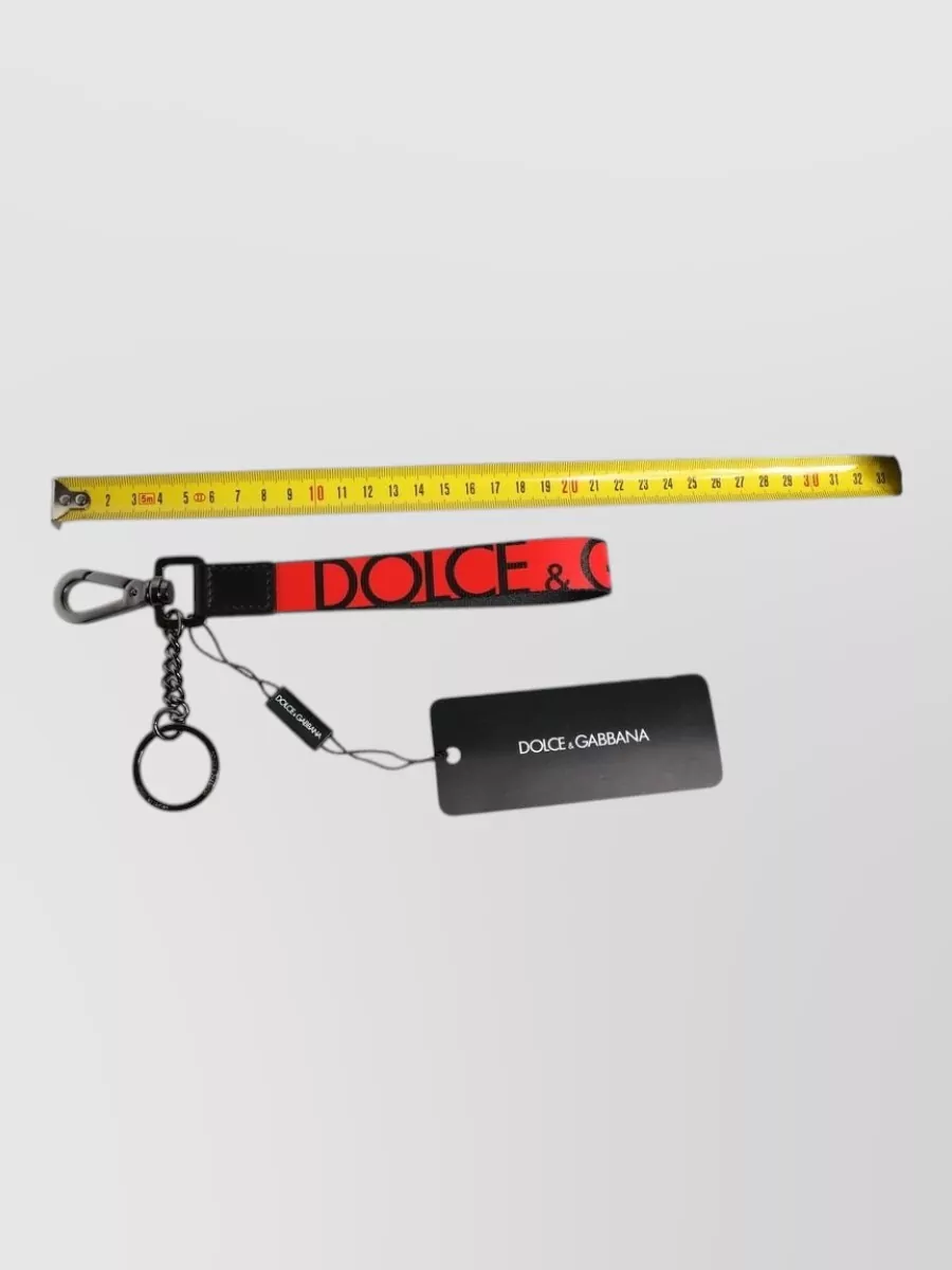 Dolce&Gabbana Logo Nylon Keychain