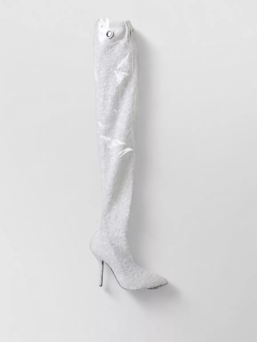 Dolce&Gabbana Sequin Knee-High Stiletto Boots