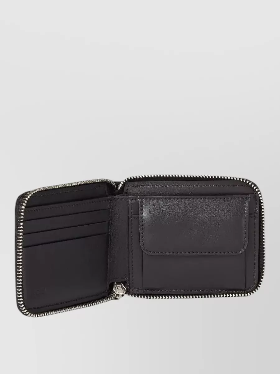 Fendi Leather Zip Wallet