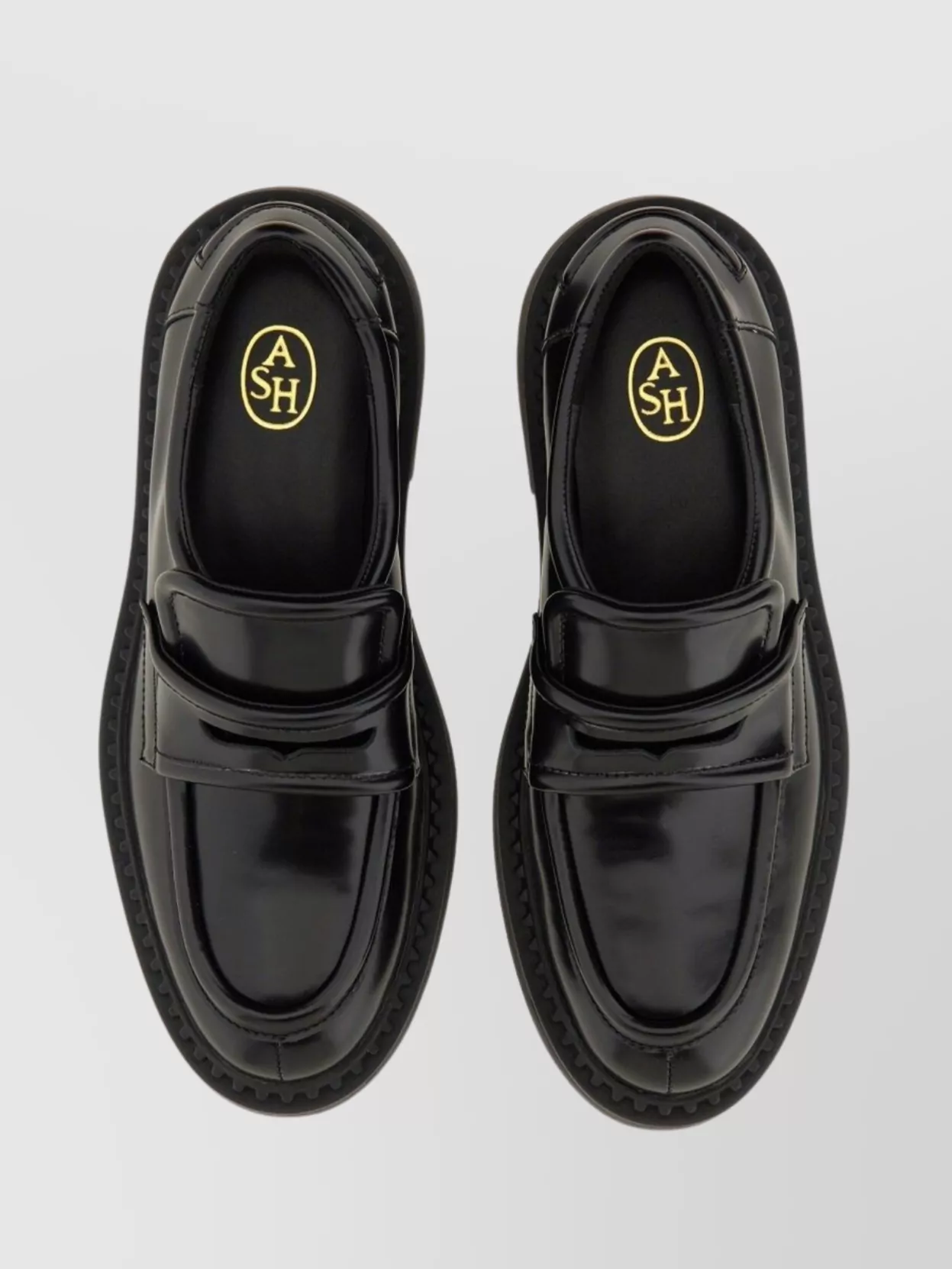 Ash Chunky Sole Loafers Glossy Finish
