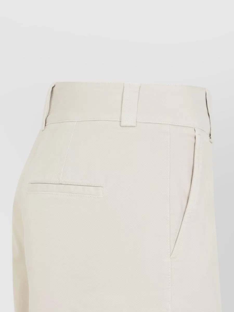 Peserico Cotton High-Rise Wide-Leg Trousers