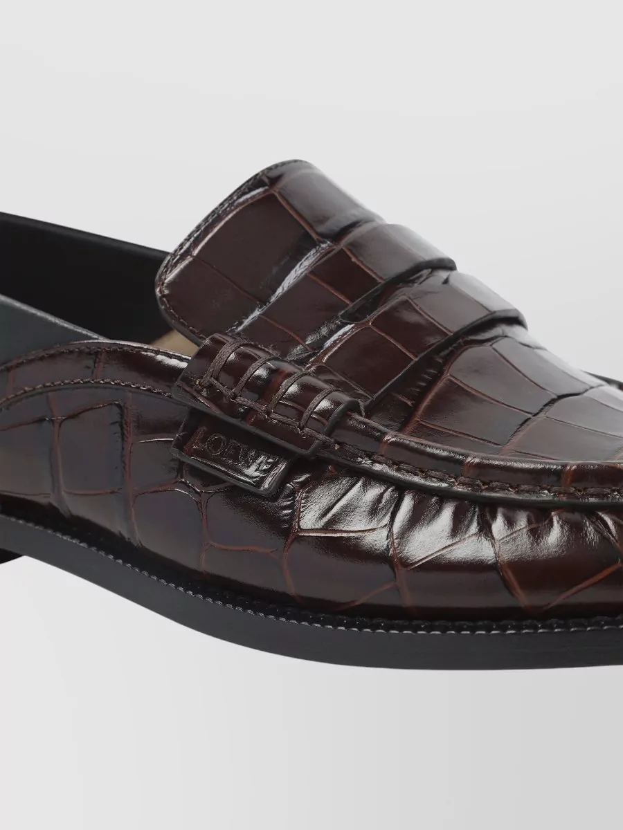 Loewe Campo Loafer Flap Back Round Toe