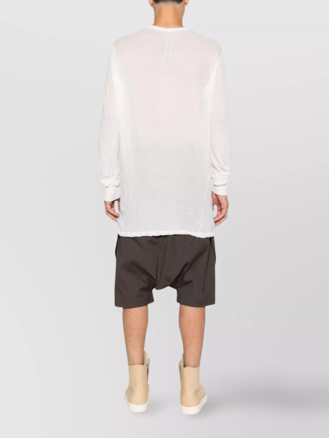 Rick Owens Crew Neck Long Sleeve T-Shirt