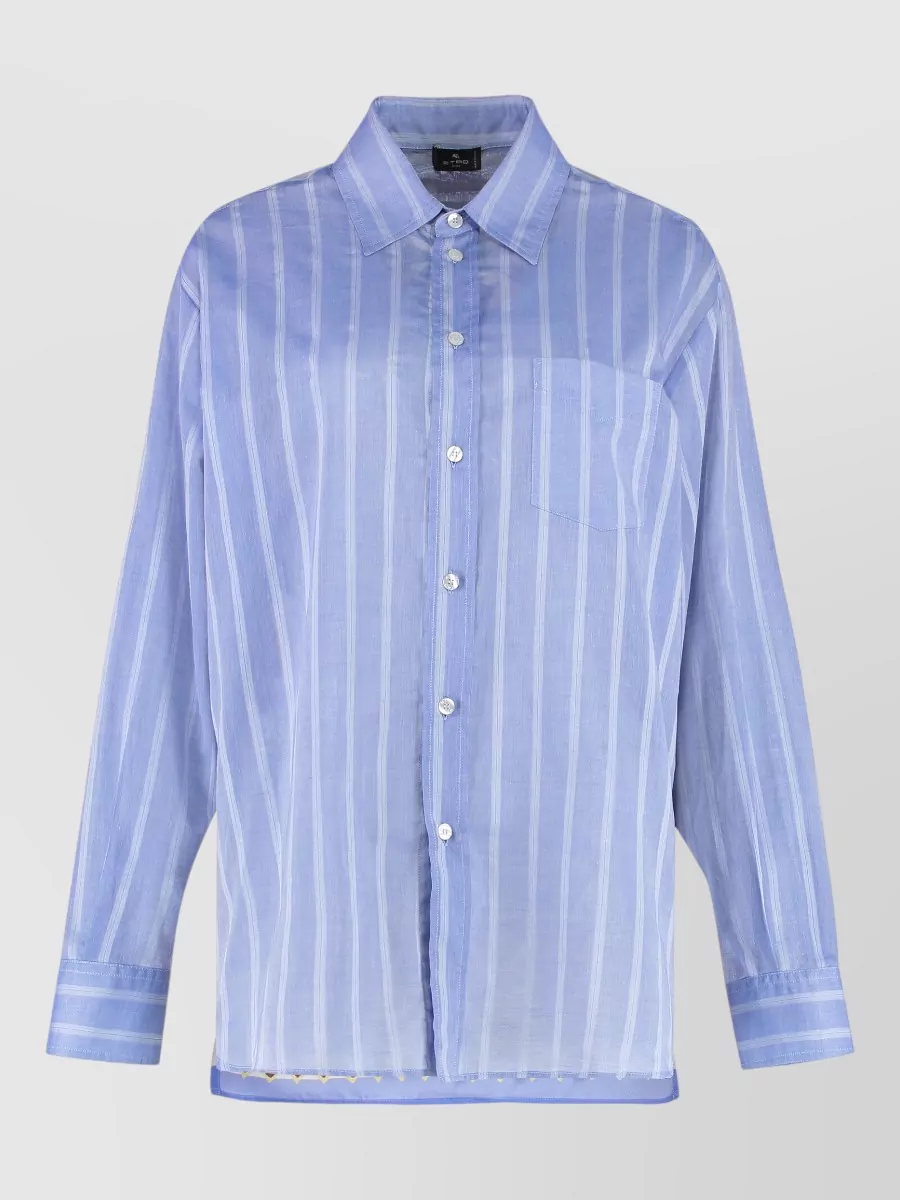 Etro striped cotton shirt