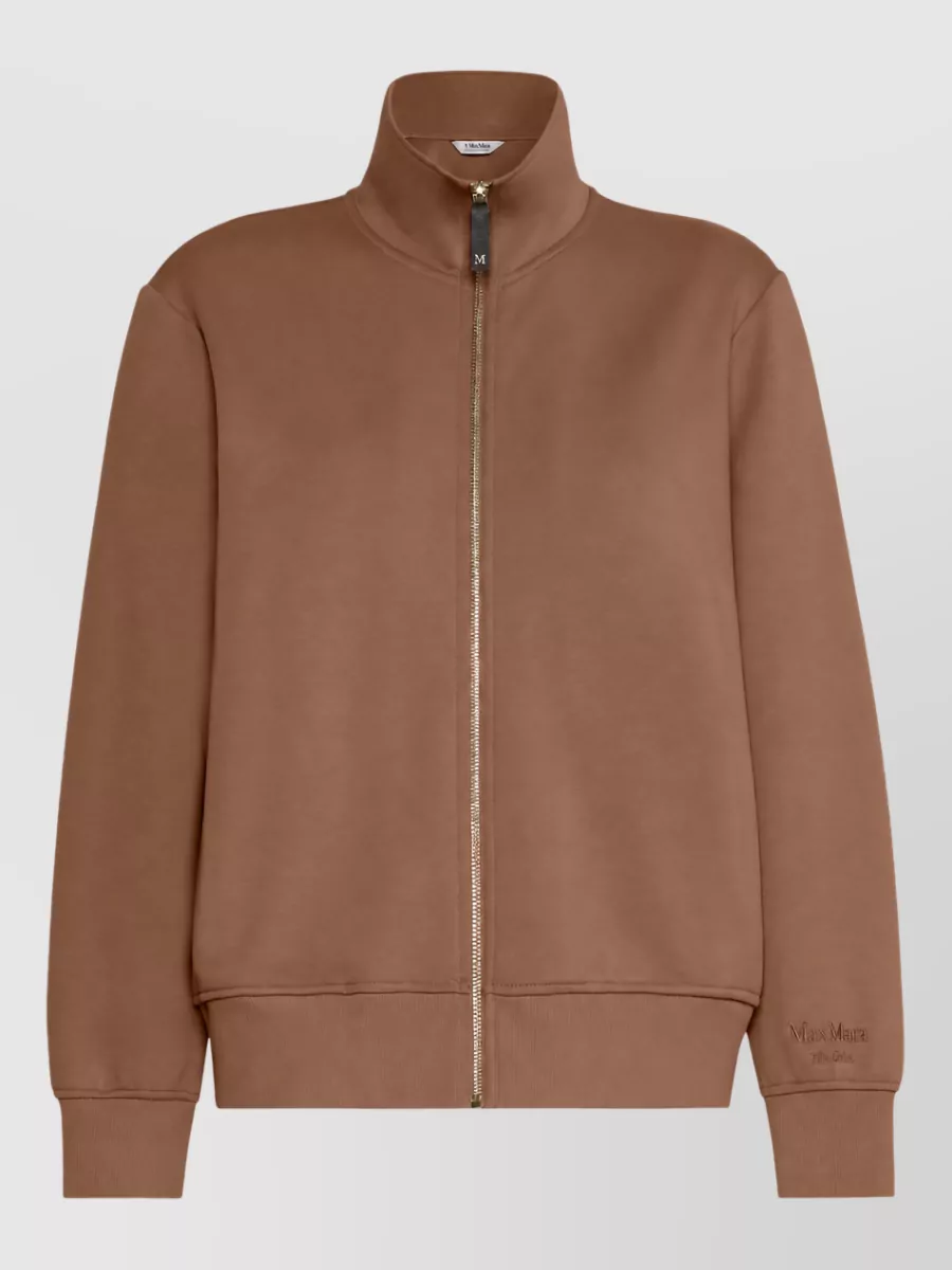 S Max Mara high-neck zip-up sweatshirt