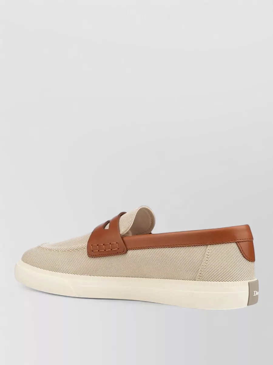 Christian Dior Leather Slip-On Sneakers