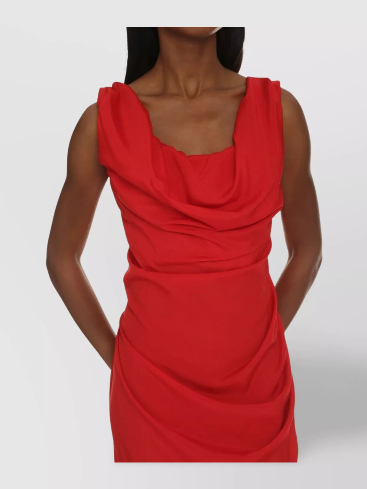 Vivienne Westwood Draped Backless Floor-Length Dress With Side Slit