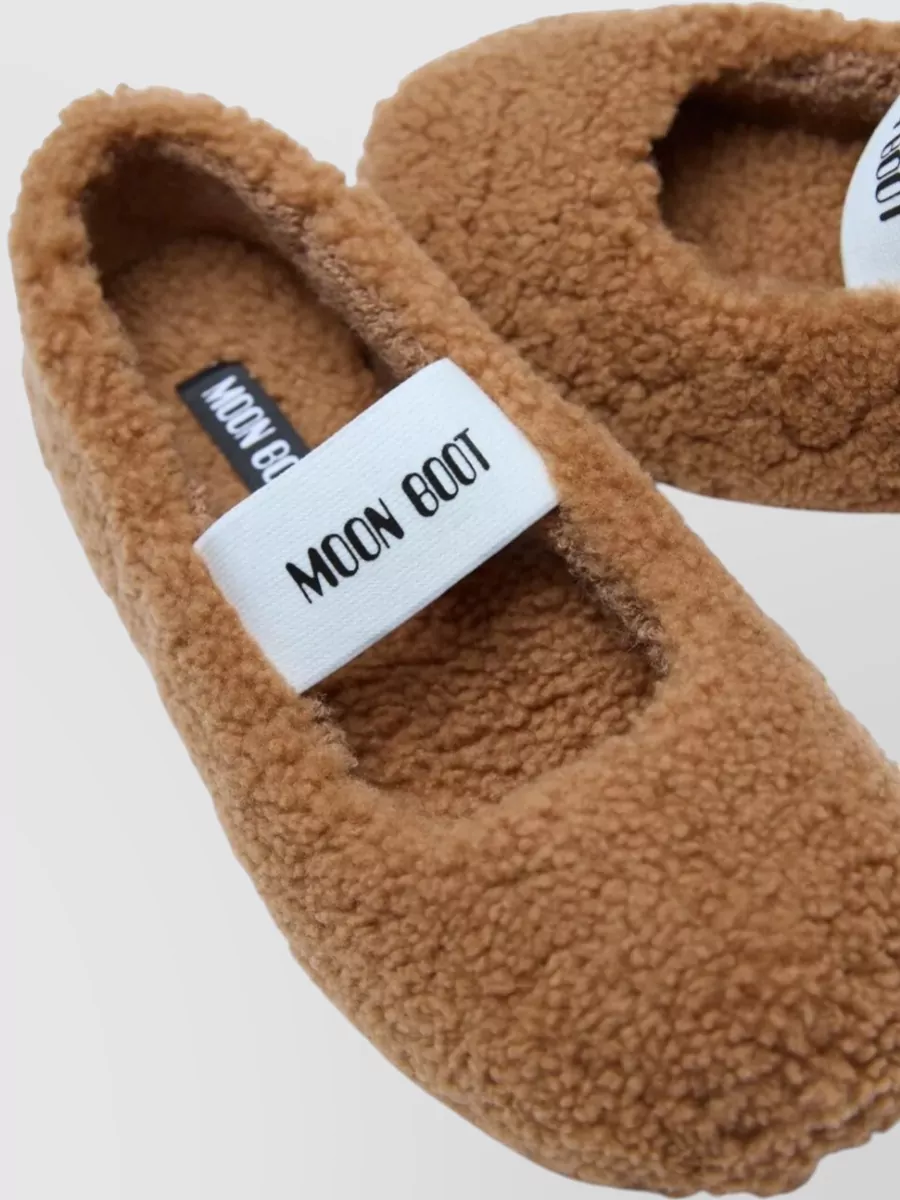 Moon Boot Soft Shearling Flat Ballerina Shoes