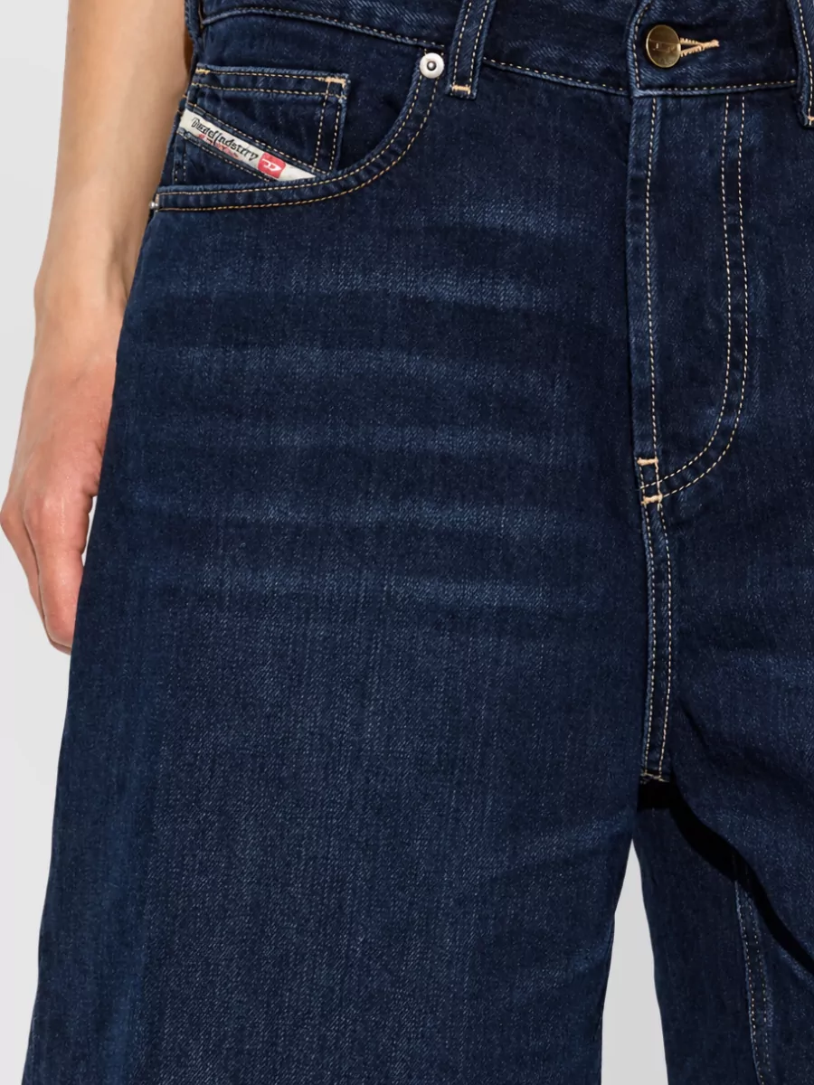 Diesel Denim Distressed Knee-Length Shorts