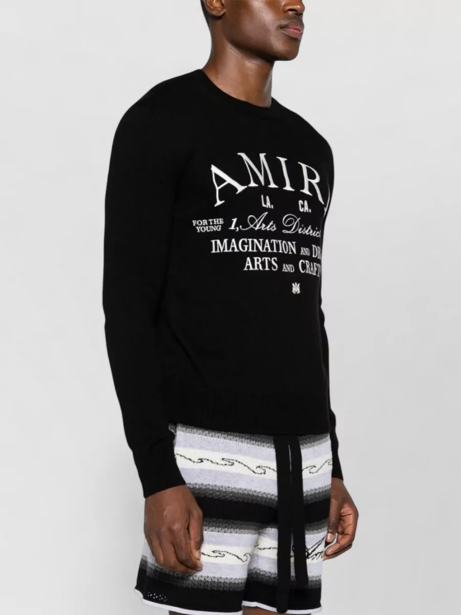 Amiri Graphic Print Crew Neck Long Sleeve Sweatshirt