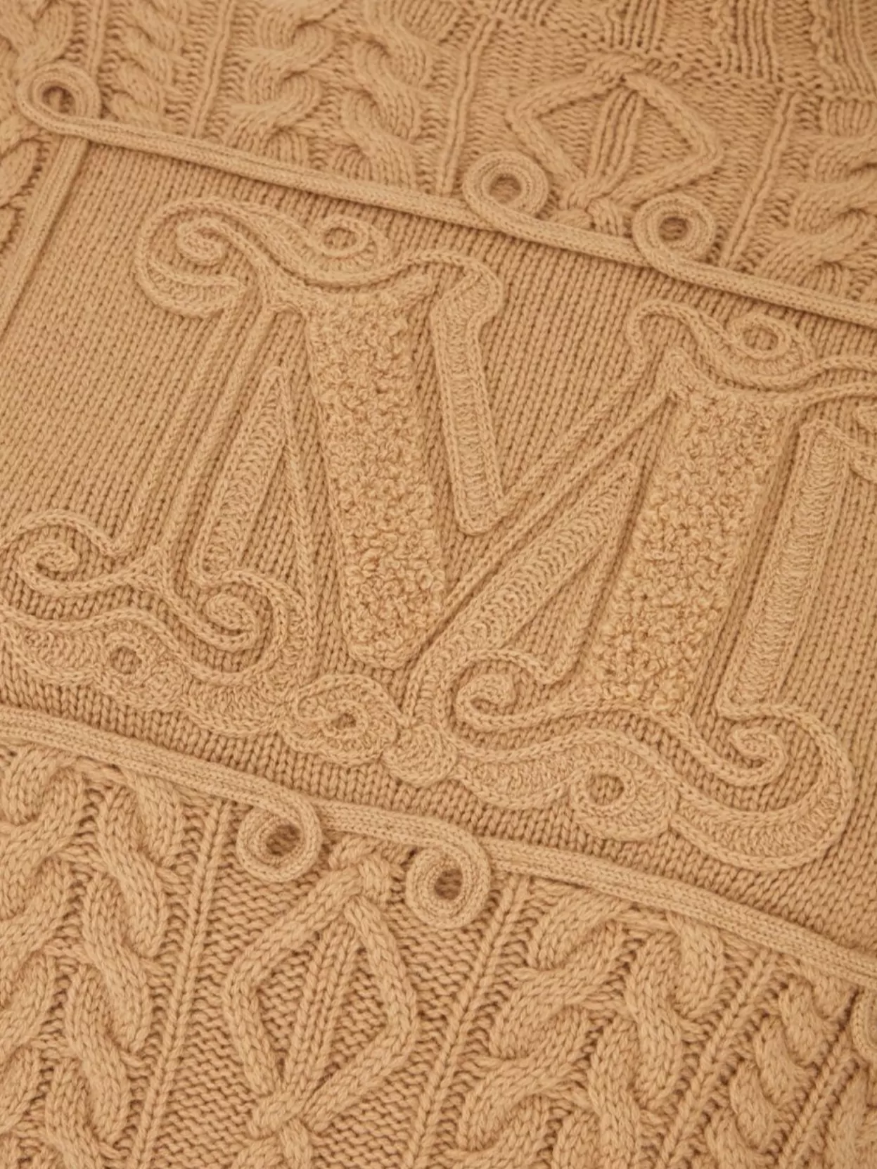 Max Mara Cable Knit Wool Sweater