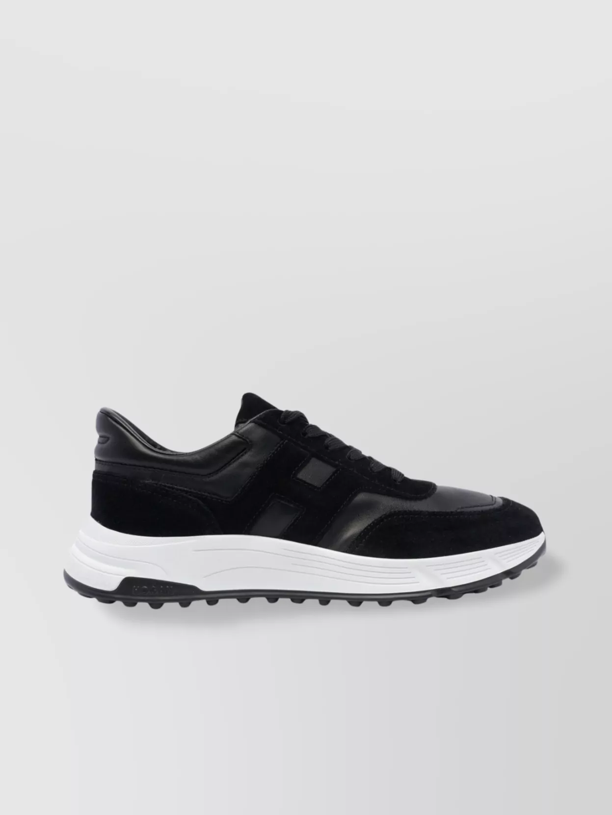 Hogan Low Top Sneakers With Leather And Suede Panels