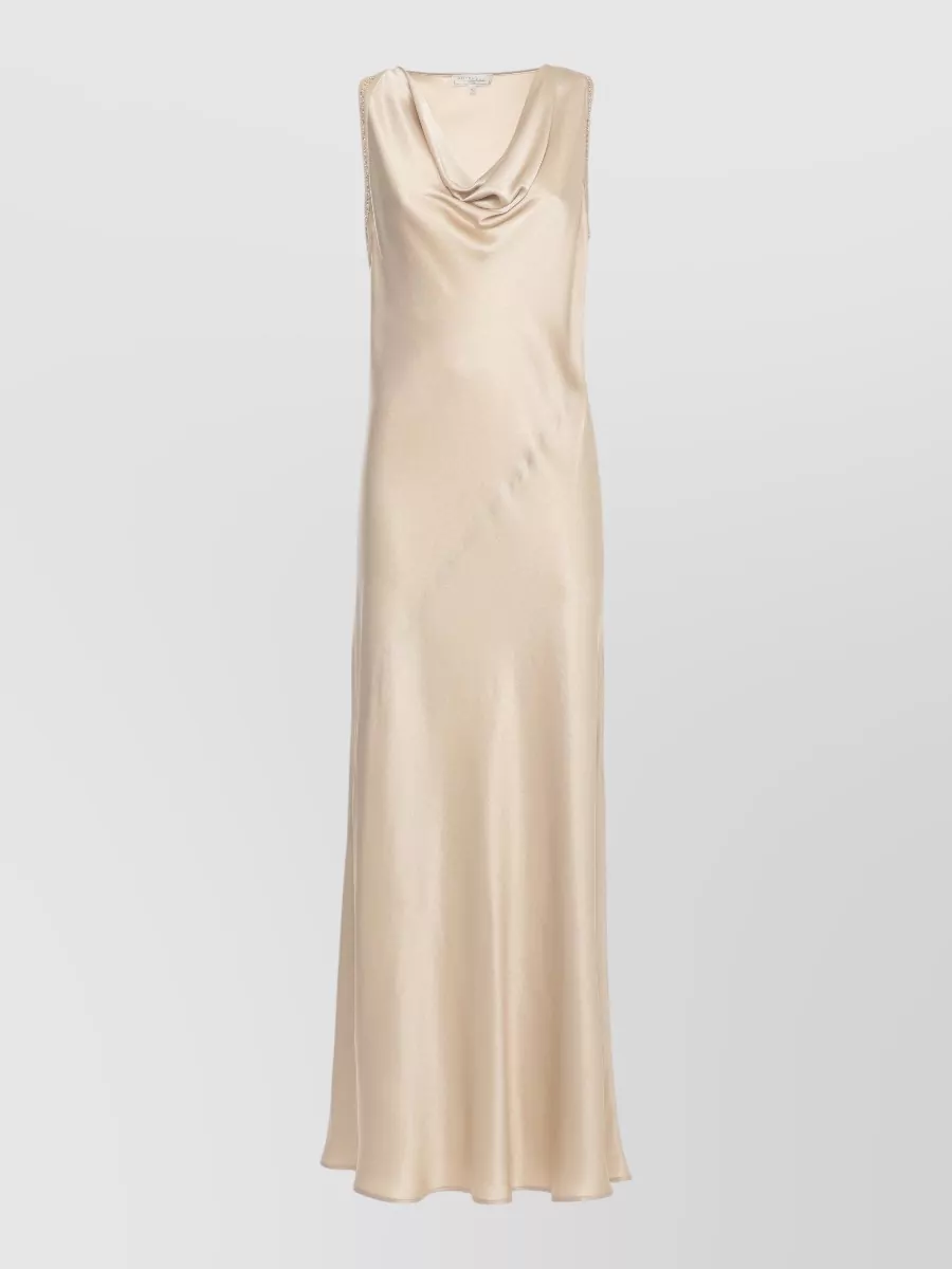 Antonelli Firenze silk blend sleeveless sequin maxi dress