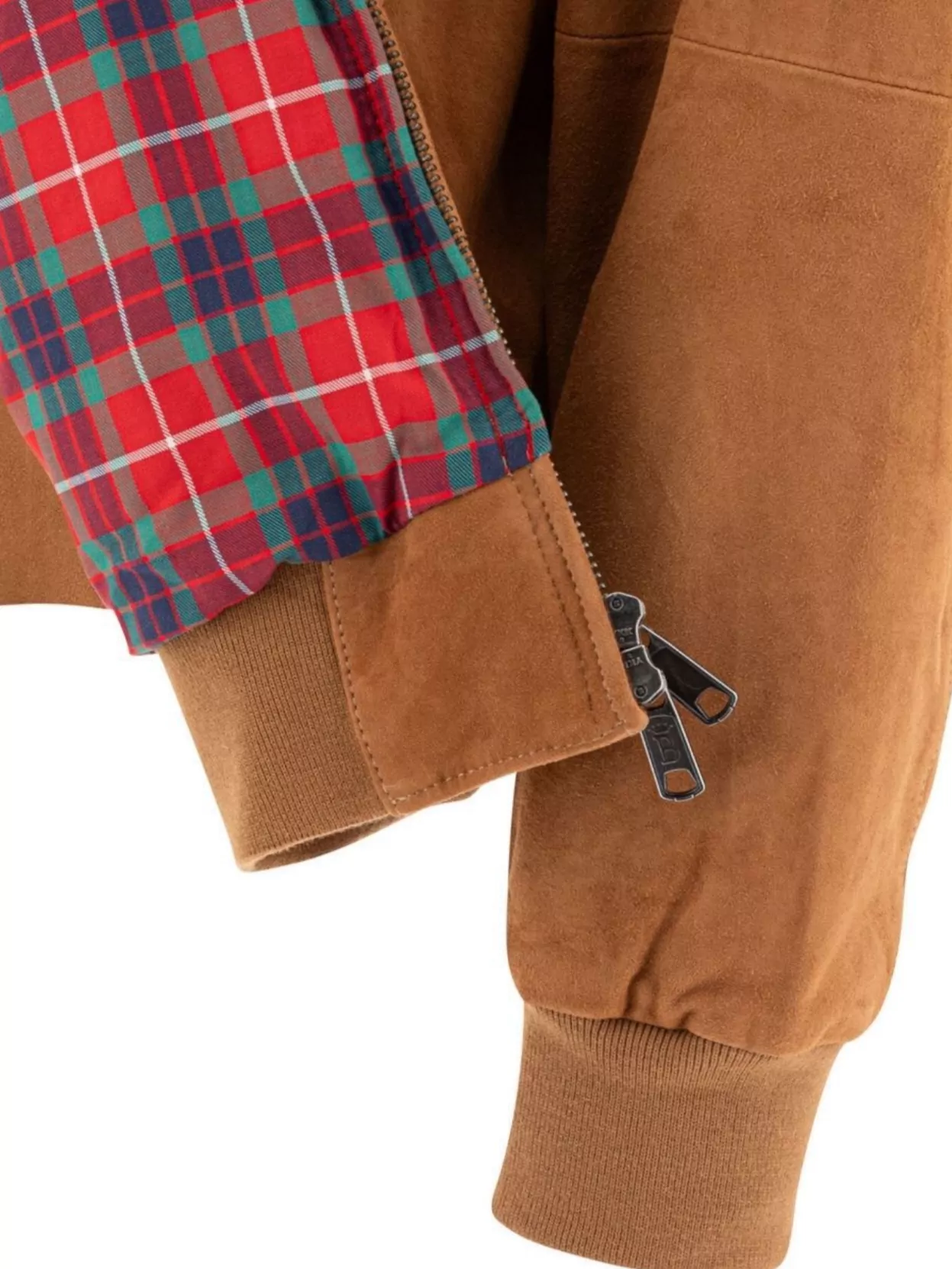 Baracuta Buttoned High Collar Jacket With Raglan Sleeves In Brown