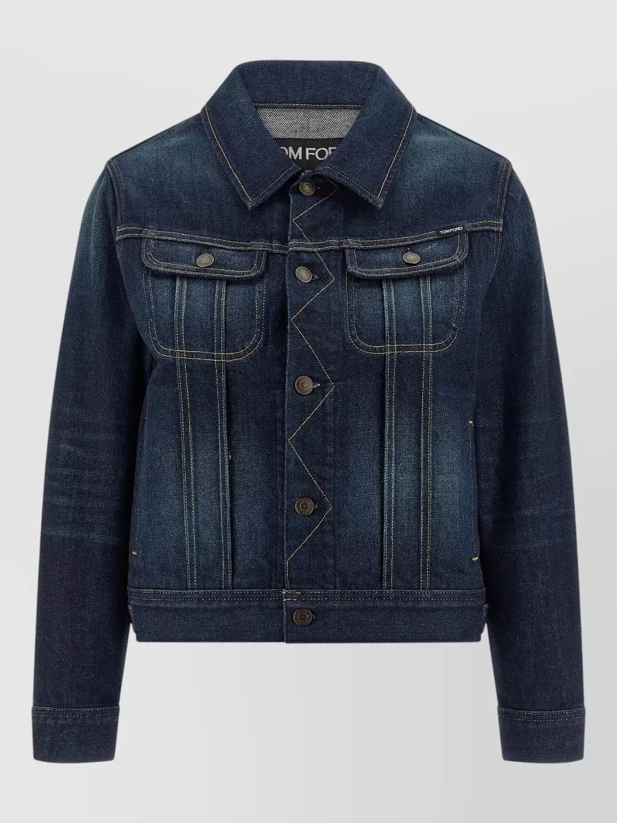 Tom Ford Denim cropped jacket