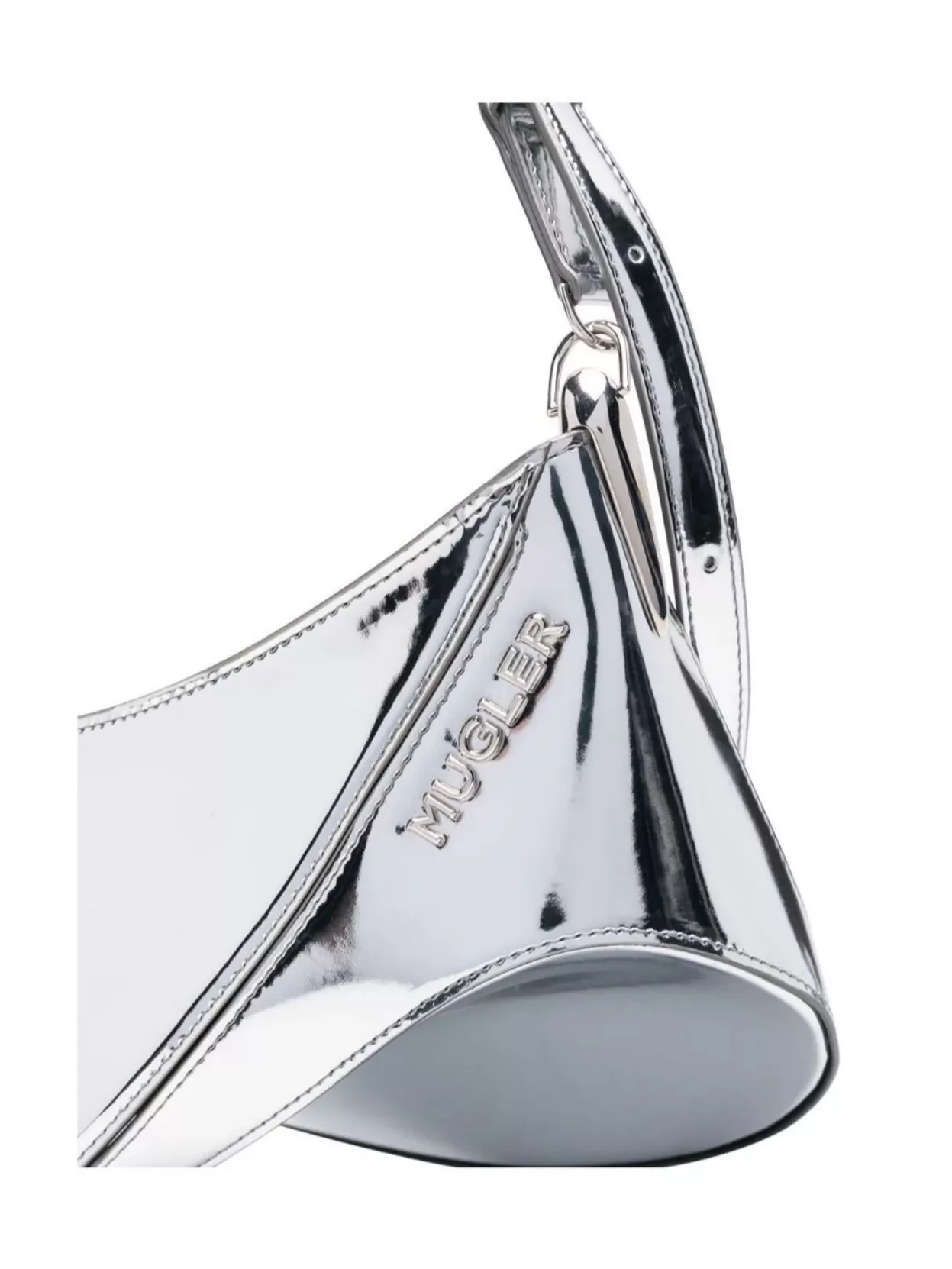 Mugler Adjustable Metallic Strap Shoulder Bag