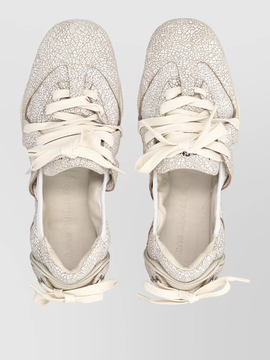 Acne Studios Bilaria Flat Lace Up Leather Ballerina