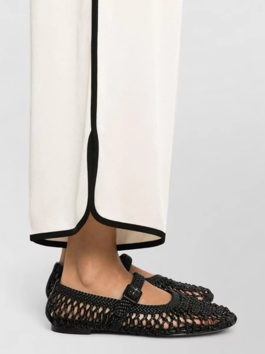 Forte Forte Relaxed Trousers Contrasting Trim Side Stripe