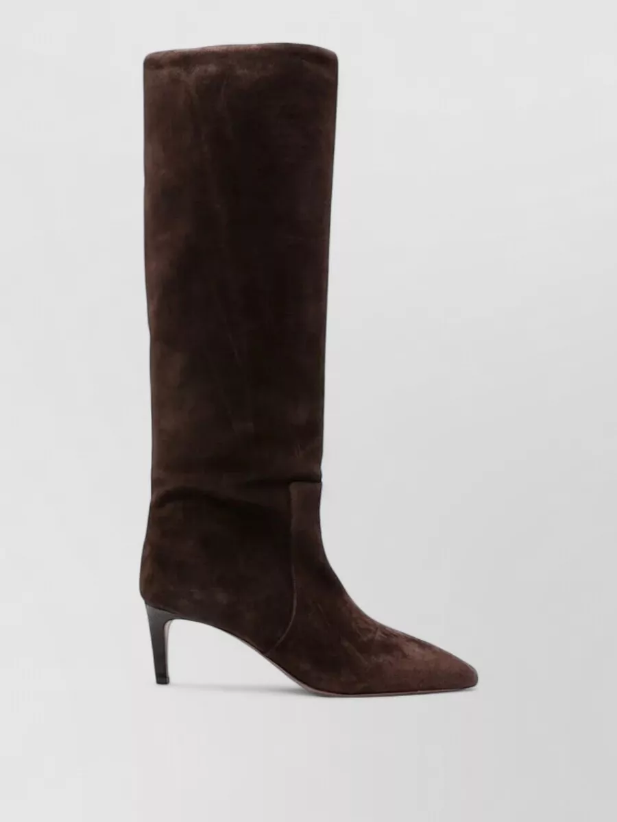 Paris Texas leather stiletto knee-high boots