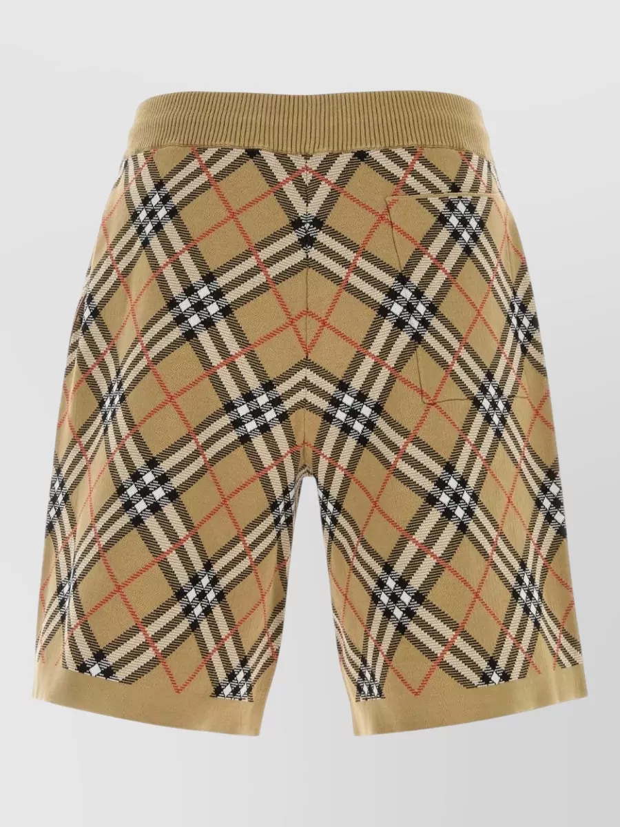 Burberry checked knit tailored shorts