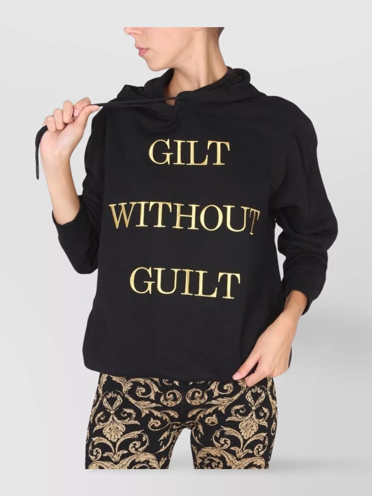 Moschino Bold Text Hooded Sweatshirt