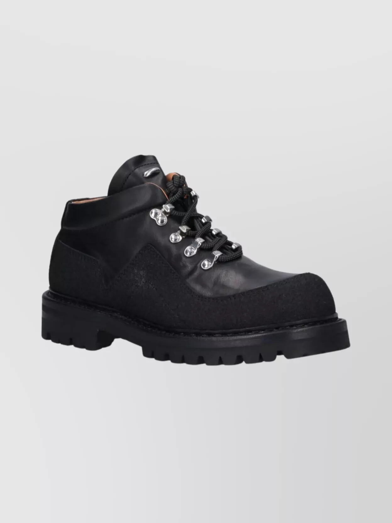 Our Legacy Round Toe Ankle Boots With Lug Sole