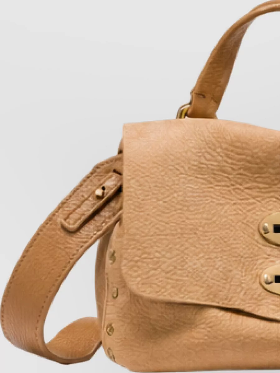 Zanellato Calfskin Leather Shoulder Bag