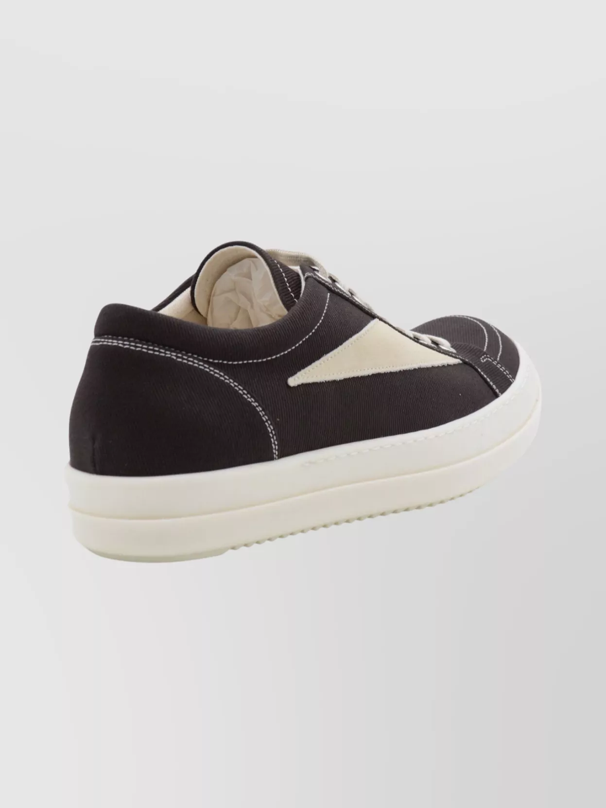 Rick Owens Drkshdw Contemporary Low Top Sneakers With Contrast Stitching