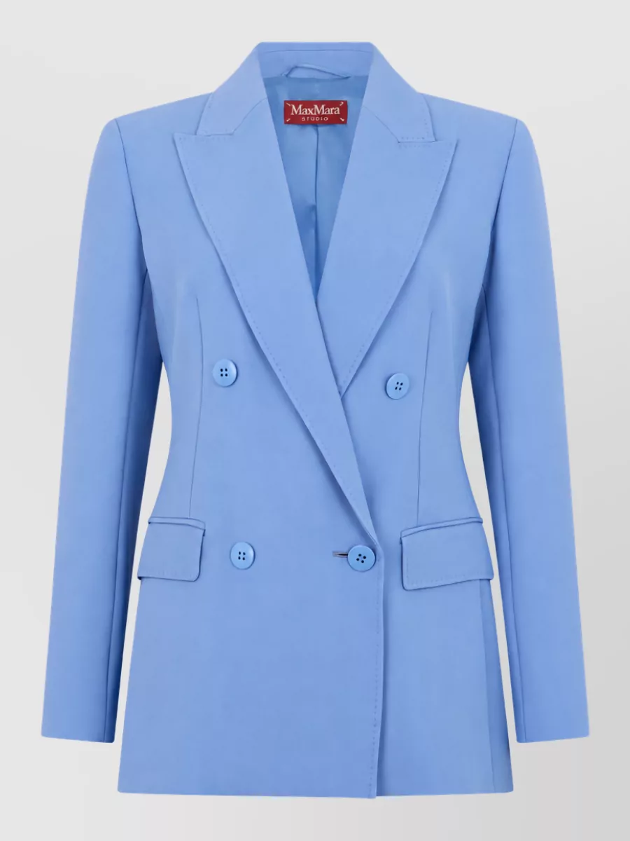 S Max Mara virgin wool double-breasted blazer