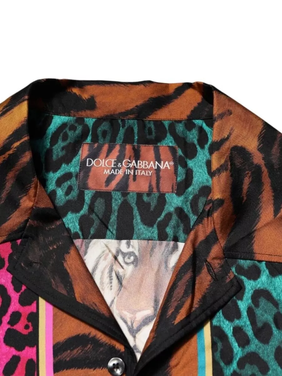 Dolce&Gabbana Silk Printed Hawaiian Shirt