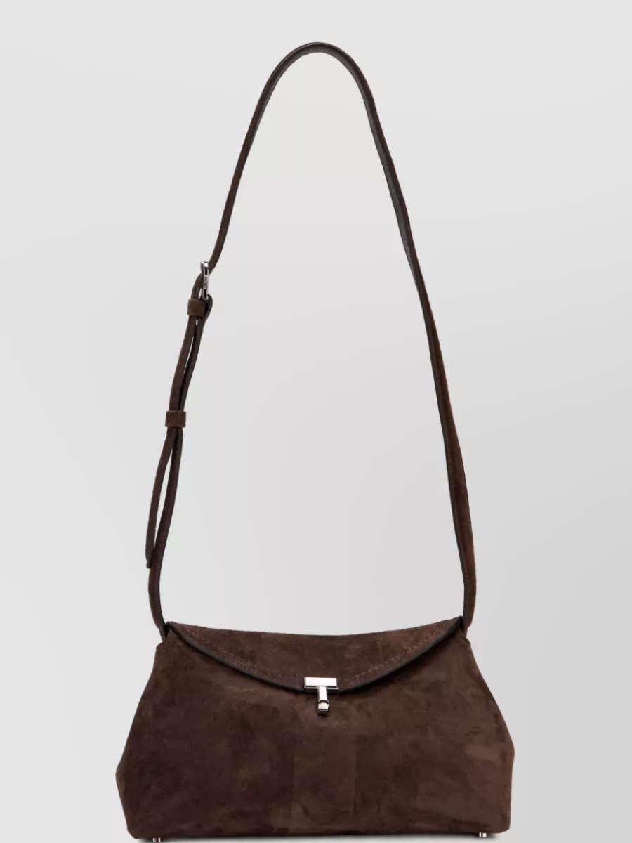 Totême suede shoulder bag
