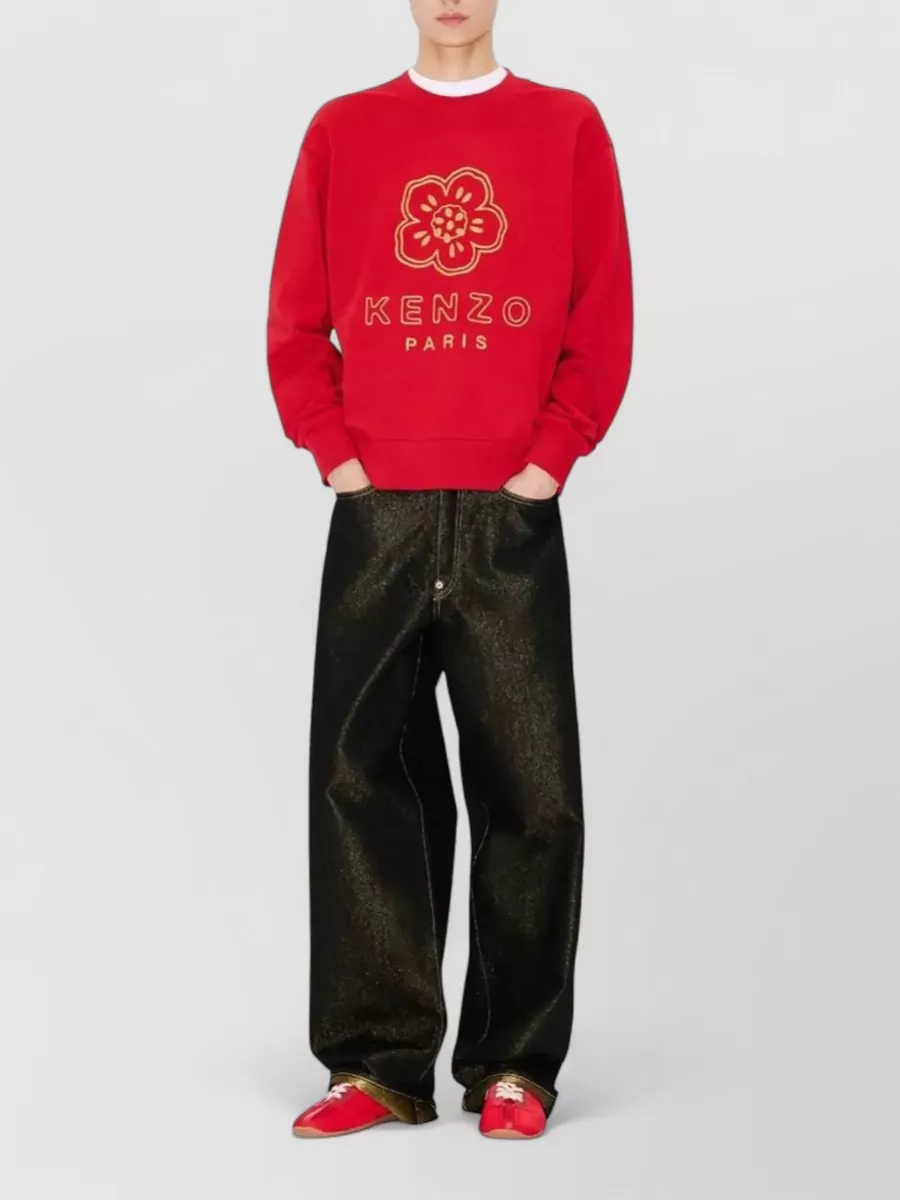 Kenzo Cotton Embroidered Sweatshirt